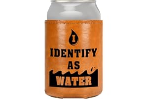 OEAGO Stocking Fillers for Men：PU Leather Can Cooler, Secret Santa Gifts for Men Dad, Dad Christmas Gifts for Husband on Christmas Birthday Fathers Day