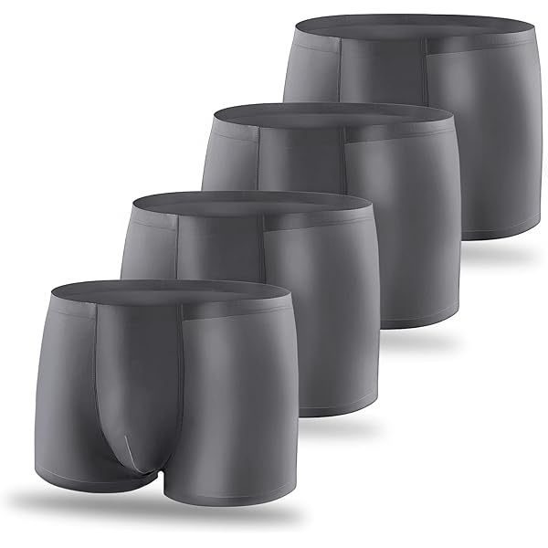Herren Ice Silk Unterwäsche 3er Pack - Atmungsaktive Boxershorts Aus Seide
