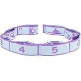 HYFZOD Elastic Bands with 8 Handles for Girls Rhythmic Gymnastics, Stretching and Training, Ideal for Dance, Yoga, Pilates an