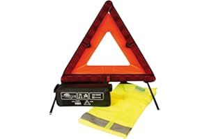 Cora 000126908 - Kit de Seguridad de Coche con triángulo de señalización y Chaleco