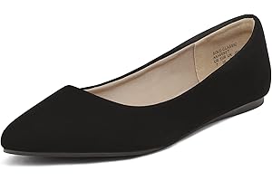 DREAM PAIRS Women's Casual Pointed Toe Ballet Pumps Slip On Ballerina Flats Shoes