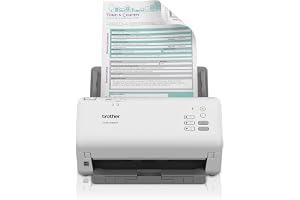 BROTHER ADS 4300N High speed Network Desktop Document Scanner, White/Grey