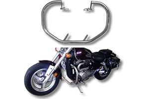 BIKEMASTERSUK MOTORCYCLE PARTS & ACCESSORIES BM UK | VZ800 | Motorschutz aus Edelstahl Highway Sturzbügelschutz Motorschutz für Motorräder Autobahn-Motor Schutz für - Suzuki VZ 800 Marauder (bis Baujahr 2004)