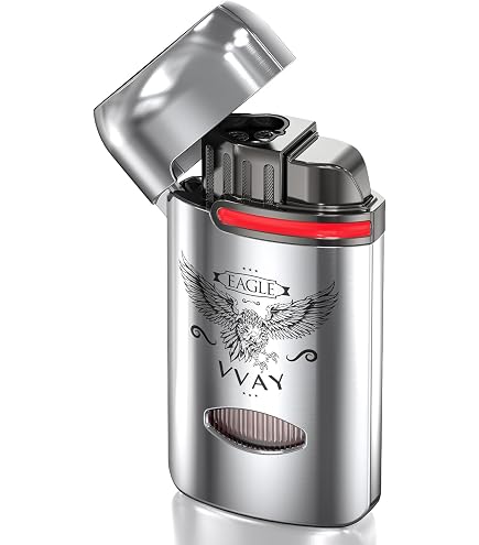 2 Pcs, VVAY Accendino Antivento a Gas Ricaricabile, Jet Flame, Venduto
