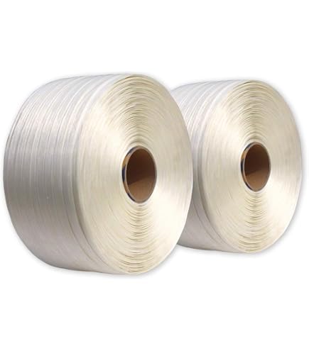 Scharfkantige Ladung Sichern BigLe Umreifungsband Gewebt 25mm – 500m Rolle, 1000kg Reißkraft, Für Scharfkantige Lasten Textil Umreifung 25 Mm