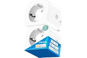 Meross Smartplug 16A, Wi-Fi-uttag med energiövervakning, Smart Plug med fjärrkontroll, kompatibel med HomeKit, Alexa och Goog