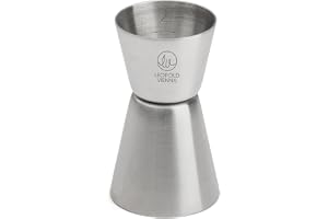 Leopold Vienna Jigger LV00830, Silver, 1-4 cl | Mätkopp cocktail diskmaskinssäker, bar mått för cocktailblandning, Ø 4,3 x 8,0 cm