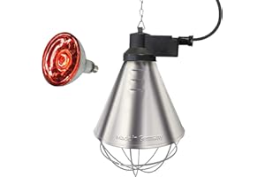 EIDER LANDGERÄTE GMBH EIDER Infrarot Wärmestrahlgerät PROFI inkl. Leuchtmittel (Birne 150W bereits enthalten) - Wärmelampe für Tiere