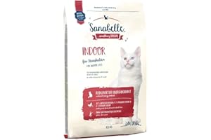 Sanabelle Indoor - aliments secs pour chats adultes (à partir de 12 mois) - spécialement adaptés aux chats d'intérieur et aux chats à mobilité réduite - 1 x 10 kg