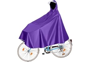 Fayemint Mantella da Bicicletta, Impermeabile Portatile con Cappuccio, per Mountain Bike, Bici Elettriche