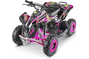 T-MOTO.IT #1 OFF ROAD LEADER MiniQuad Thor 50cc a Benzina Rosa Pink – Quad 50cc a Benzina per Bambini, Motore 2 Tempi, Ruote 6 Pollici, Avviamento Easy Start, Ideale per Off-Road