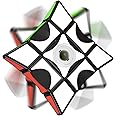 ROXENDA 1x3x3 Fidget Cube Spinner- Fingertip Rotator 2 in 1 for kids, Fast Cube Puzzle Spinner Rotatable Brain Teasers Spinning Toy Stress Relief for Adult , Kids and for Travel Toys (Black)
