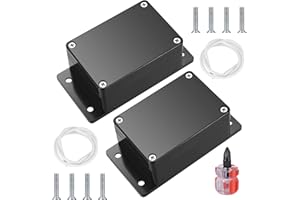 YITYDAMAI 2 Piezas Cajas de Conexiones Estanca Exterior Electricas IP65, Caja de Derivación con Oreja Fija, Cajas de Proyectos Electrónica Plástico, Conexiones Cables Electricos Estancos (100X68X50MM, negro)
