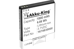 Akku kompatibel mit Falk 1674830000 - Li-Ion 1800mAh - für Ibex 25, Ibex 32