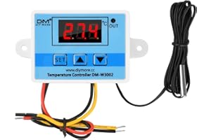 diymore Digital LCD Display Temperaturregler, AC 110V-220V Microcomputer Thermostat Controller Switching Module mit Upgrade 2M-Sonde