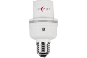 Lunartec Adaptateur pour culot d'ampoule E27 sur E27 avec détecteur de Lumin...