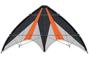 GÜNTHER FLUGSPIELE 1028 - Aquilone Sportivo a sterzo Synergy 125 GX, Vela in Poliestere Ripstop, con Due Bobine a sterzo e Corde, Dimensioni Circa 125 x 54 cm, Adatto a Bambini dai 10 Anni in su