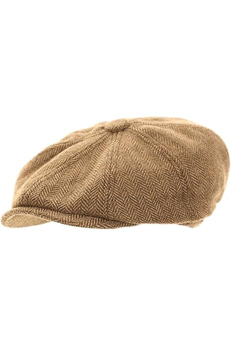 mens brown flat cap