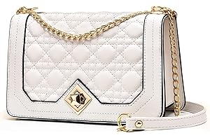 Travistar Bolso de Hombro Pequeña de Mujer Bolso Bandolera Cadena Cruzado Crossbody Bag Cuero PU Bolsos Mano