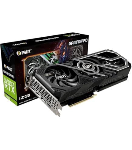 Palit GeForce RTX 3060 Dual Graphics Card, 12GB, GDDR6, LHR