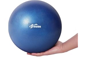 Fresion Gymnastikball Kleiner Pilates-Ball 25cm Yoga Ball Baby Soft & Rutschfester Gymnastikball Weicher Ball Fitnessball Klein für Yoga Zuhause Büro Sitzball