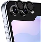 Microsonic Samsung Galaxy Z Flip 7 FE Tekli Kamera Lens Koruma Camı Siyah [Galaxy Z Flip 7 FE ile Uyumlu Ekran Koruyucu - Siy