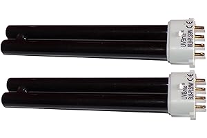 UVBrite® 2-Pack PL 9W 2G7 BLB Blacklight Bulb for UV Bank Note Checker Counterfeit Money Detector