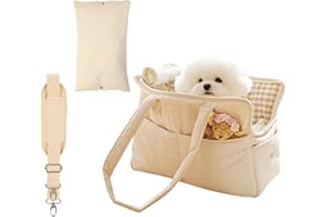 IBUGER Petit Sac pour Chien | Porte-Sac à Main Chat | Conception de Poche latérale Petit Sac de Chat Chiot Portant Sac à Main avec Maille Respirante pour la Marche