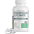 MAGNESIUM GLYCINATE 200 MG PER SERVING 100% CHELATED FOR HIGH ABSORPTION, GENTLE ON STOMACH, NON-GMO, 120 VEGETARIAN CAPSULES