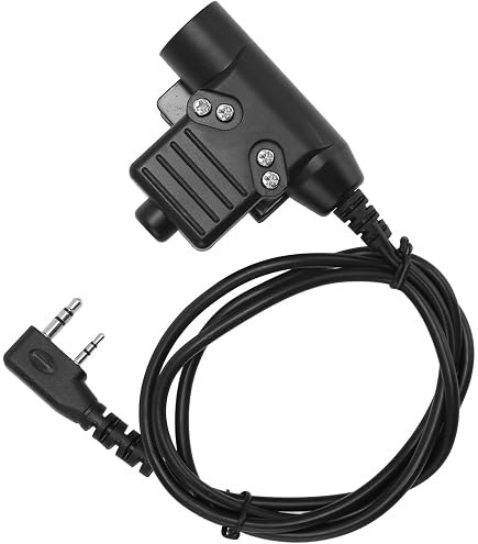 PTT (Push-to-Talk) étanche Pour Casque Radio - Connecteur Tête K, Compatible Motorola, Kenwood, Baofeng...