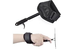 ELONG OUTDOOR ELONG Archery Compound Bow Release - Adjustable Black Wrist Strap Trigger Caliper Right Left Hand