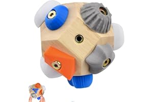 Vibbang Handcrafted Boulder Block, Finger Training Tool for Climbers, Wooden 3D Climbing Ball, Simulated Climbing Training Balls, Bouldering Gifts for Men & Women