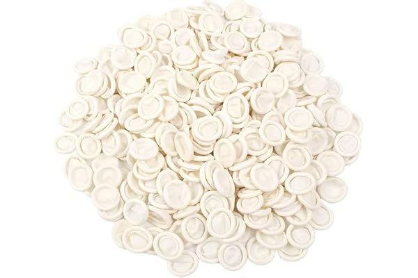 NIYATA 100Pcs Doigtier Silicone pour Doigt,Doigtiers Roulés en Latex,6.5CM Protege Doigt Antidérapant,Protège Doigt Médical,Résistant à l'eau et à l'huile