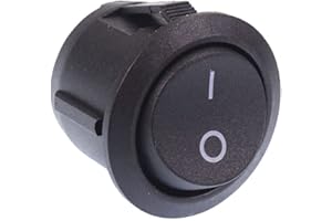 SWITCH ELECTRONICS Interrupteur à bascule Marche/arrêt SPST 20 mm rond noir