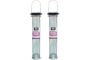 Natures Market Lot de 2 grandes mangeoires à cacahuètes pour oiseaux sauvages BF019