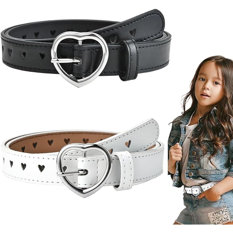 CEINTURE FILLE NEUVE TAILLE ÉLASTIQUE MARQUE GUESS KIDS BOUCLE ÉMAILLÉE COEUR TU