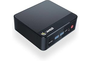 Beelink SER5 Pro Mini PC, AMD Ryzen 7 Pro 5825U de 8 núcleos y 16 Hilos hasta 4.5GHz, 16GB de RAM 500GB de SSD, Pantalla 4K a 60Hz con Soporte de hasta 3 Pantallas (HDMI/DP/Type-C), BT5.2, Wi-Fi6