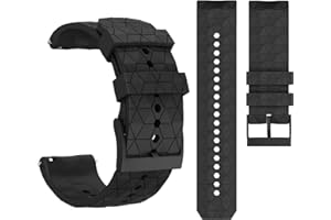XBHSW Pasek kompatybilny z Suunto 9 Titanium Spartan Sport Wrist HR Smart Watch akcesoria 24 mm silikonowy pasek, 24mm, Stworzony kwarc