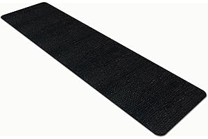 Comart - Tappeto Cucina Nancy - Antiscivolo - Lavabile in Lavatrice - Moderna Passatoia in Ciniglia - Runner per Corridoio e Cucina - Morbido e Resistente - Made in Italy - Nero - 50x230 cm