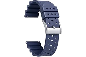 Binlun Pasek do zegarka, wentylowany, silikonowy, gumowy pasek do zegarka, smartwatcha, z szybkozłączką, dla mężczyzn, kobiet, 7 kolorów, 3 rozmiary 20 , 22 , 24 mm