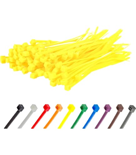 Lot De 100 Colliers De Serrage Nylon 200mm X 2,5mm | Attaches Câbles Pour Fixation - Neuf