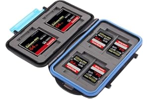 KING OF FLASH MC-2 Speicherkartenetui, stoßfest, wasserdicht, Harter Speicher, 4 x CF (Compact Flash), 8 x SD/SDHC (Secure Digital)