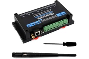 Waveshare ESP32-S3-ETH-8DI-8RO-C(Common Network Port), Industrial 8-Ch ESP32-S3 WiFi Relay Module, Isolated CAN Interface, Xtensa 32-Bit LX7 2-Core Processor, Up To 240MHz, Multi Isolation Protection