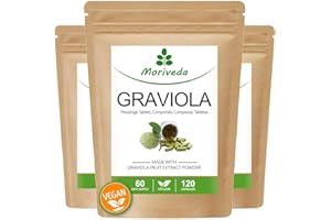 MoriVeda® - Graviola Pressioni I Vegan I Estratto di frutta I 3x 120 Compresse