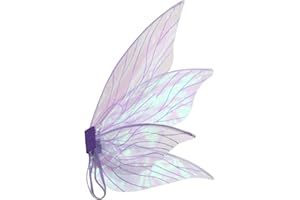 luminiu Ailes de fées pour Filles | Ailes de fées pour Filles,Ailes de fée pour Filles, Halloween Cosplay Party Favors pour Adultes et Enfants, Ailes de fée pour Filles Violet