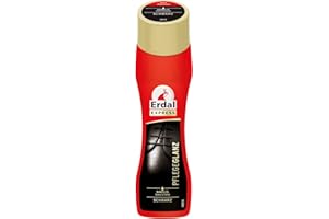 Erdal Express środek do pielęgnacji butów, połysk pielęgnacyjny z olejkiem migdałowym, czarny, pielęgnuje, chroni i odświeża kolor, 1 opakowanie (1 x 75 ml) (czarny), wosk pszczeli