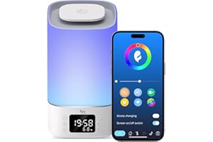 FEMOMETER FAMILY Máquina de sonido para dormir, 34 sonidos relajantes con temporizador de sueño, conexión inteligente de aplicación, pantalla de temperatura ambiente, máquina de ruido blanco para dormir bebé