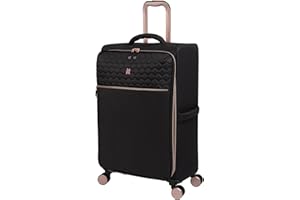 it luggage Divinity II 71.1 cm Softside Checked 8-kołowy spinner, czarny, Czarny, 28.1 x 17.3 x 10.2 + 2.8 inches, It Luggage Divinity Ii 71.1 cm Softside Checked 8 Wheel Spinner