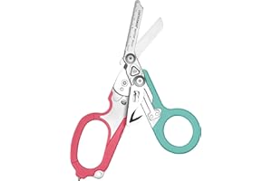 Leatherman Raptor Rescue - Cizalla Plegable de Emergencia con Corta Correas y Rompe Cristales - Tijera de Emergencia Médica, South Beach
