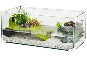 Zolux Acquario Tartaruga-AQUATERRARIUM per Tartaruga d'acqua 60 CM